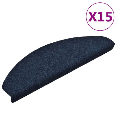 Vidaxl tappetini per autoadesivo 15 St 65x21x4 cm Felf Navy Blue