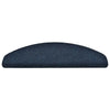 Vidaxl trapmatten zelfklevend 15 stuks 65x21x4 cm marineblauw halfrond groot