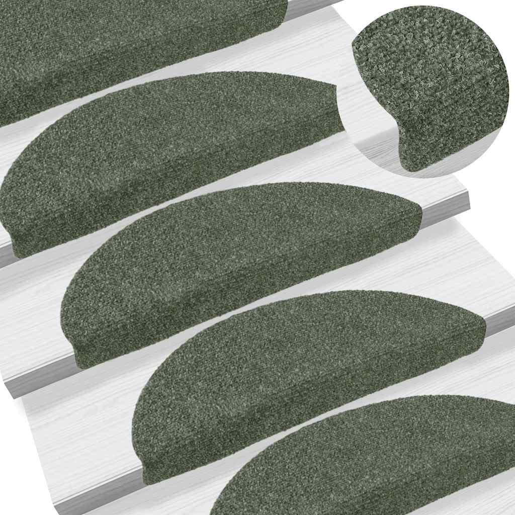 Vidaxl tappetini per autoadesivo 15 st 56x17x3 cm ago percepito verde