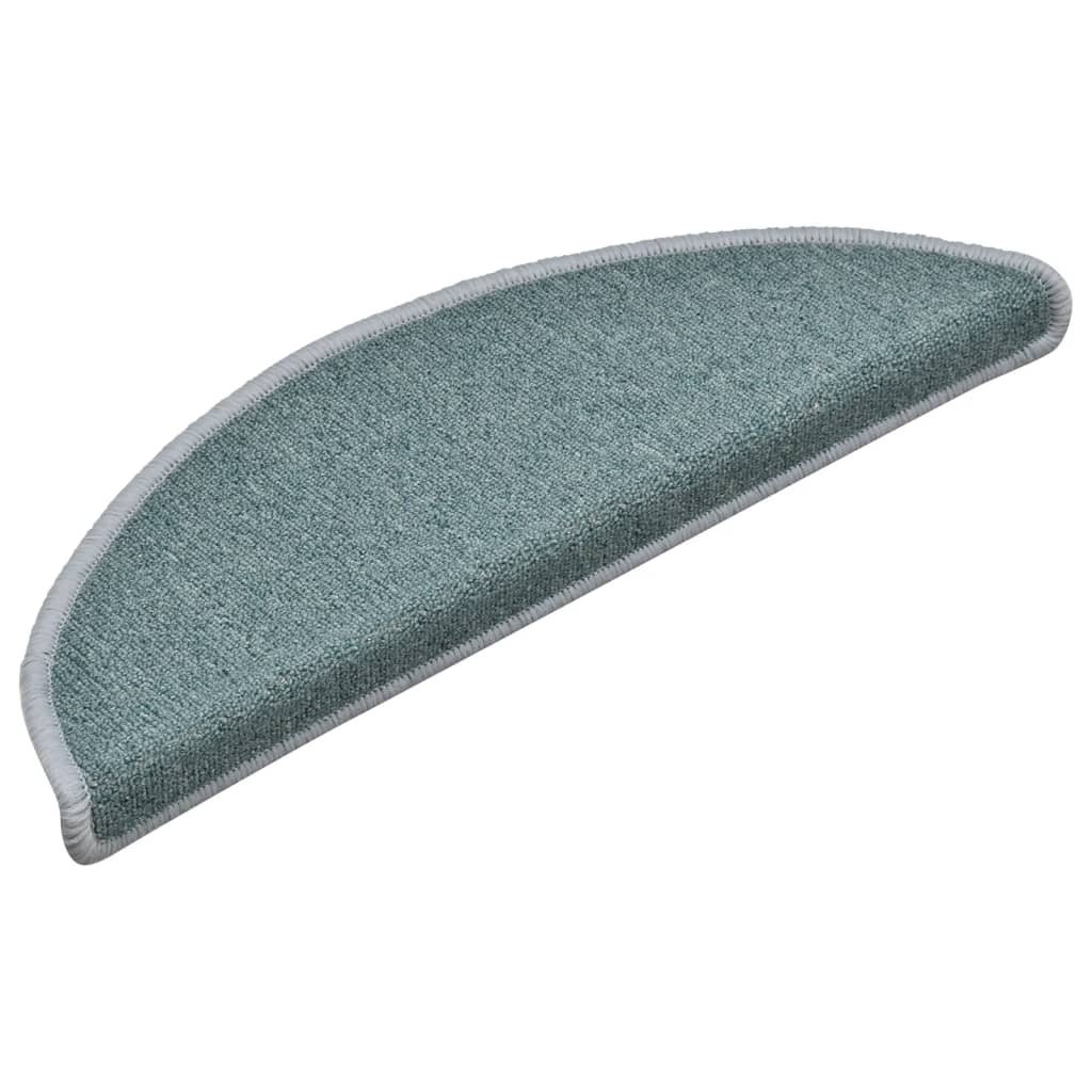 Esteras de escalera de Vidaxl 15 st 56x17x3 cm azul