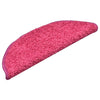 Esteras de escalera de Vidaxl 15 St 56x17x3 cm rosa