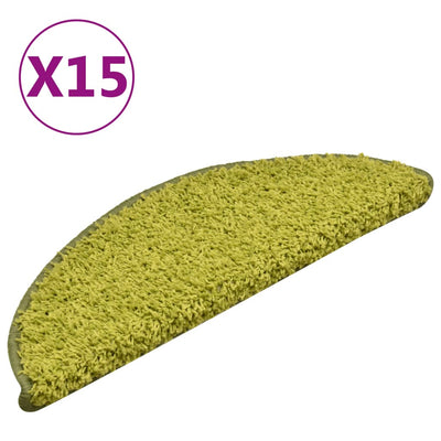 Vidaxl Stair tappetini 15 St 56x17x3 cm Verde
