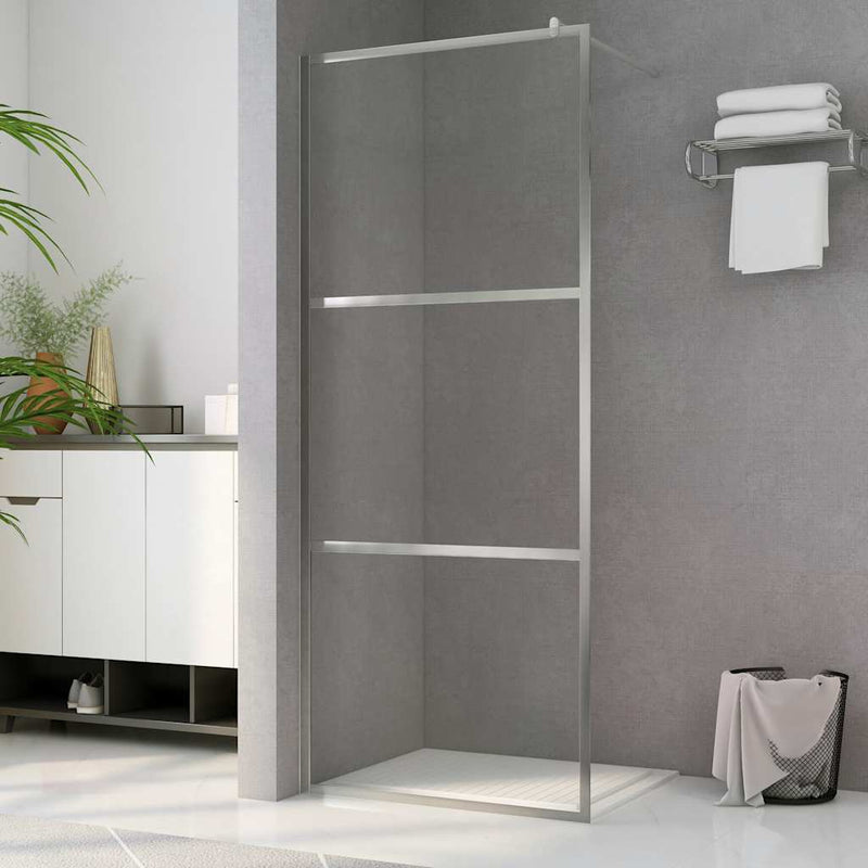 Vidaxl Walk-In Shower Wall Transparent 80x195 CM ESG Glass