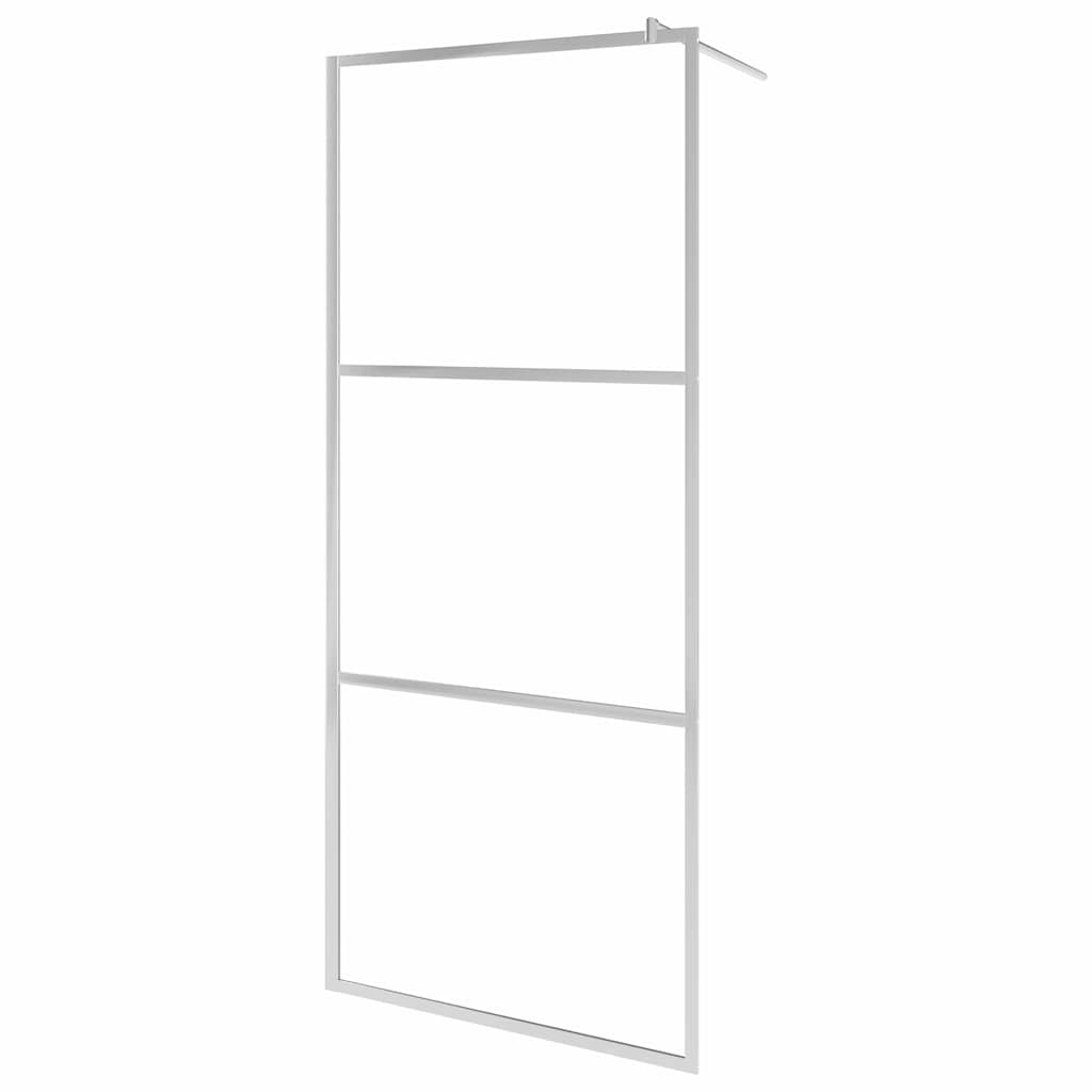Vidaxl Walk-In Shower Wall Mat 80x195 CM ESG Glass