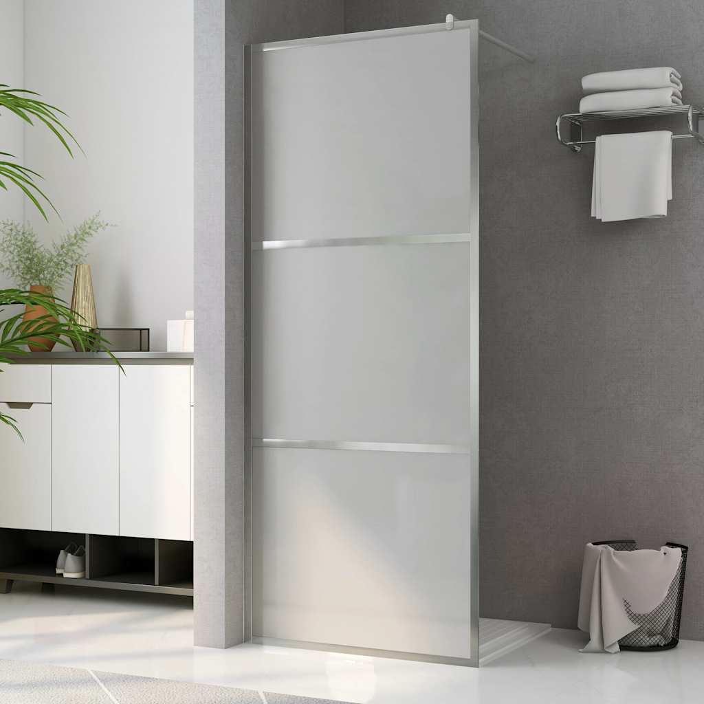 Vidaxl Walk-In Shower Wall Mat 80x195 CM ESG Glass