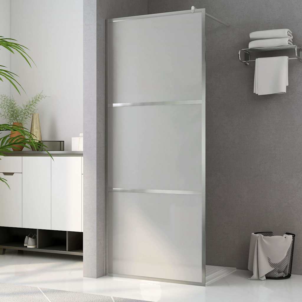 Vidaxl Walk-In Shower Wall Mat 100x195 CM ESG Glass