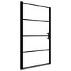 Vidaxl Porta della doccia Matt 100x178 cm Black indurito