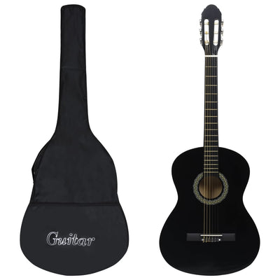 Vidaxl Guitar Classic Prospitore con Tas 4 4 39 Black
