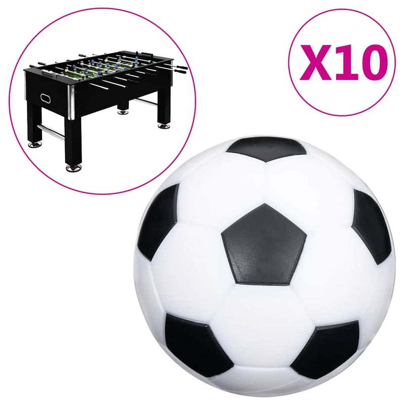 Vidaxl Balls para la mesa de fútbol 10 PCS 32 mm ABS