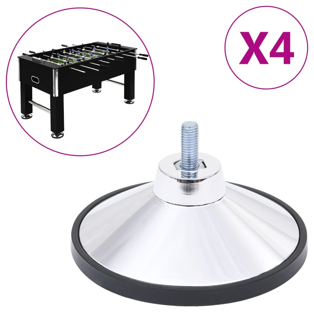 Vidaxl voetbaltafelpoten 4 st chroom m10