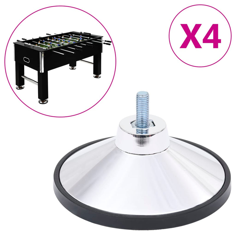 Vidaxl Football Table Legs 4 St Chrome