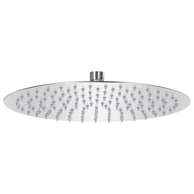 Cabezal de ducha de lluvia Vidaxl Ronda 30 cm de acero inoxidable 304