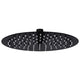 Vidaxl Rain Dochover Head round 25 cm in acciaio inossidabile nero