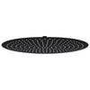Vidaxl regendouchekop rond 50 cm roestvrij staal zwart