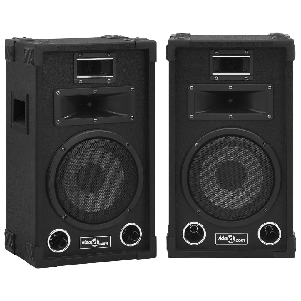 Vidaxl Hifi-Podium Speaker 2 St Passive Professional 800 W Nero