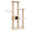 Vidaxl kattenmeubel met krabpalen 126 cm zeegras