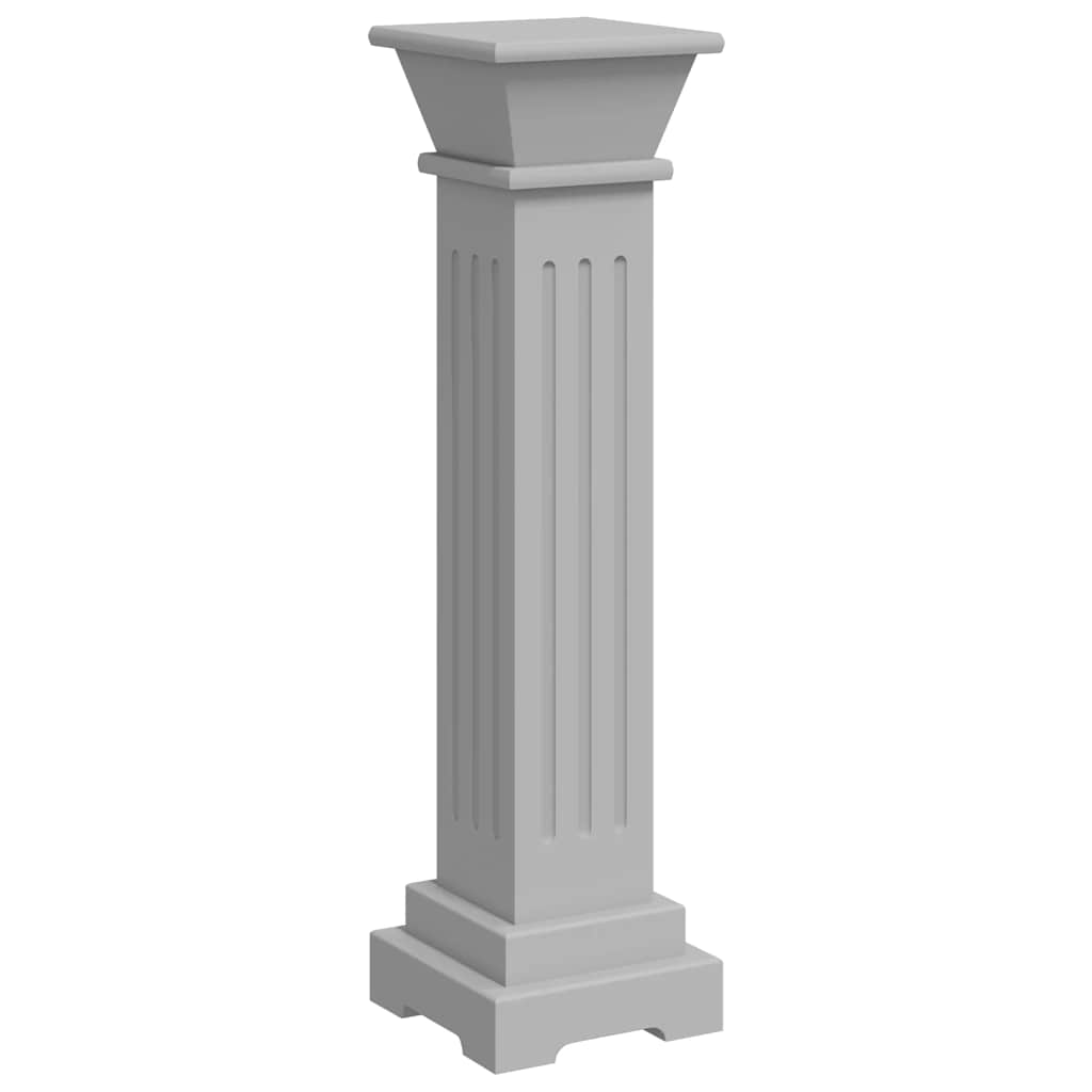 Vidaxl Plant Standard Classic Column Square 17x17x66 cm Mdf Gray
