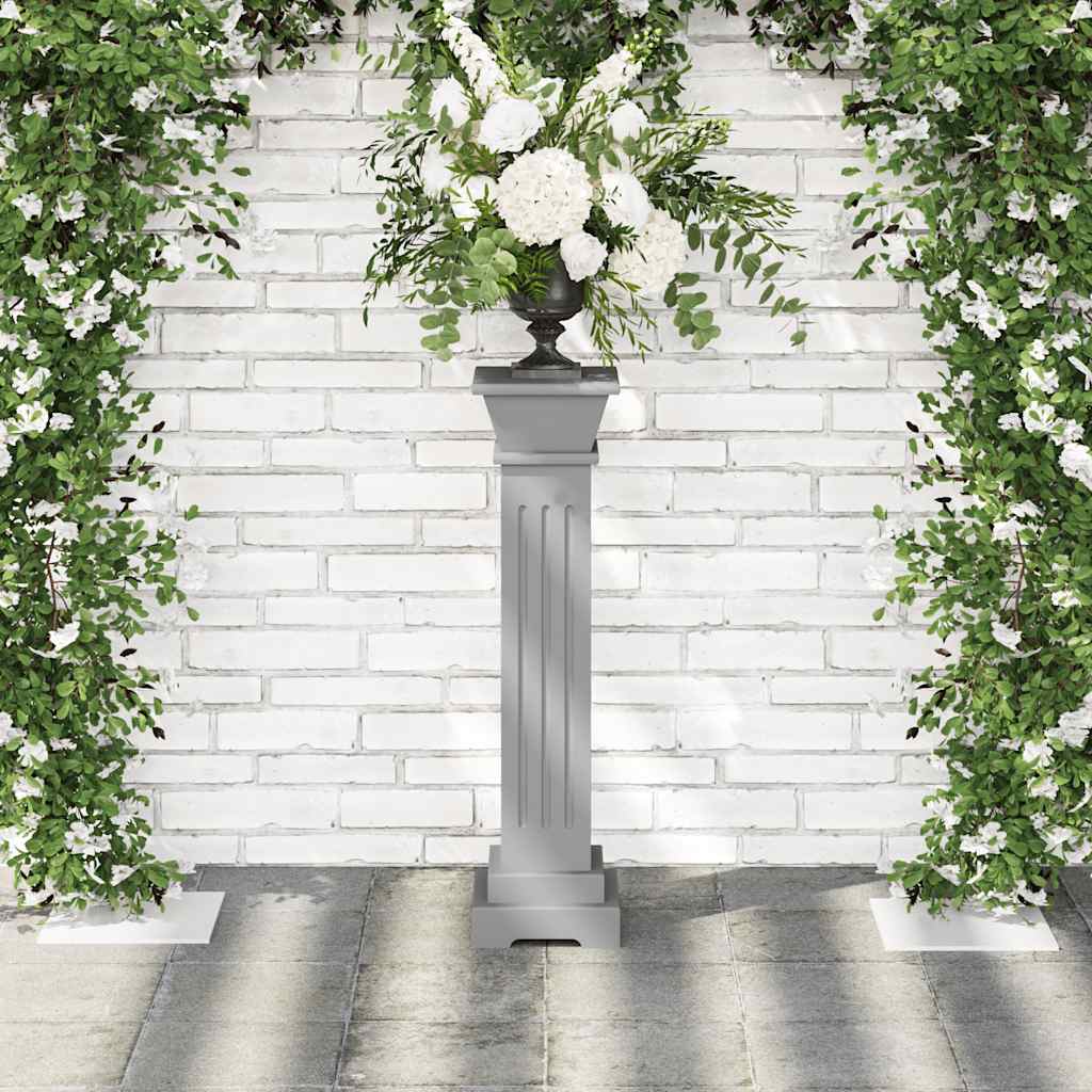 Vidaxl Plant Standard Classic Column Square 17x17x66 cm Mdf Gray