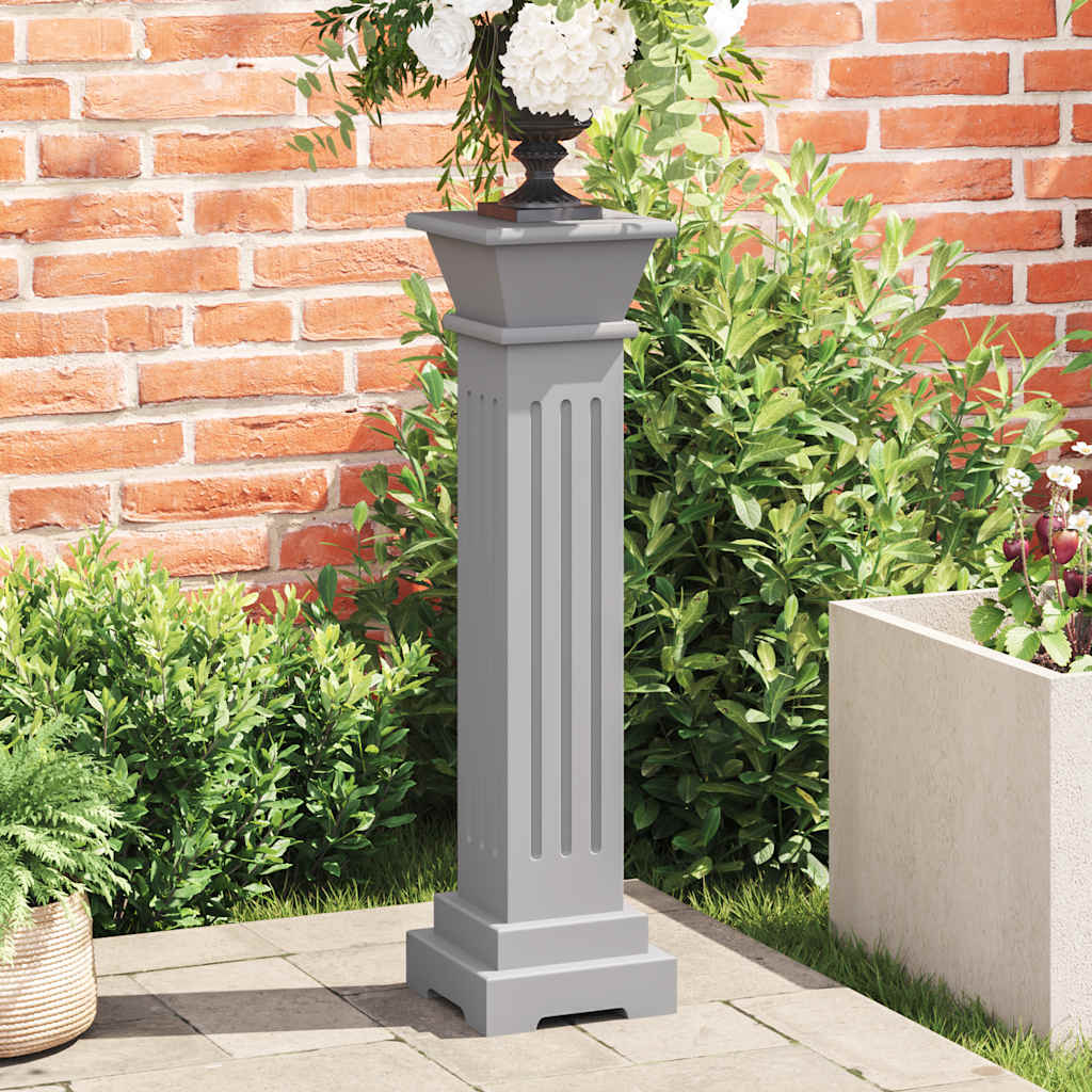 Vidaxl Plant Standard Classic Column Square 17x17x66 cm Mdf Gray