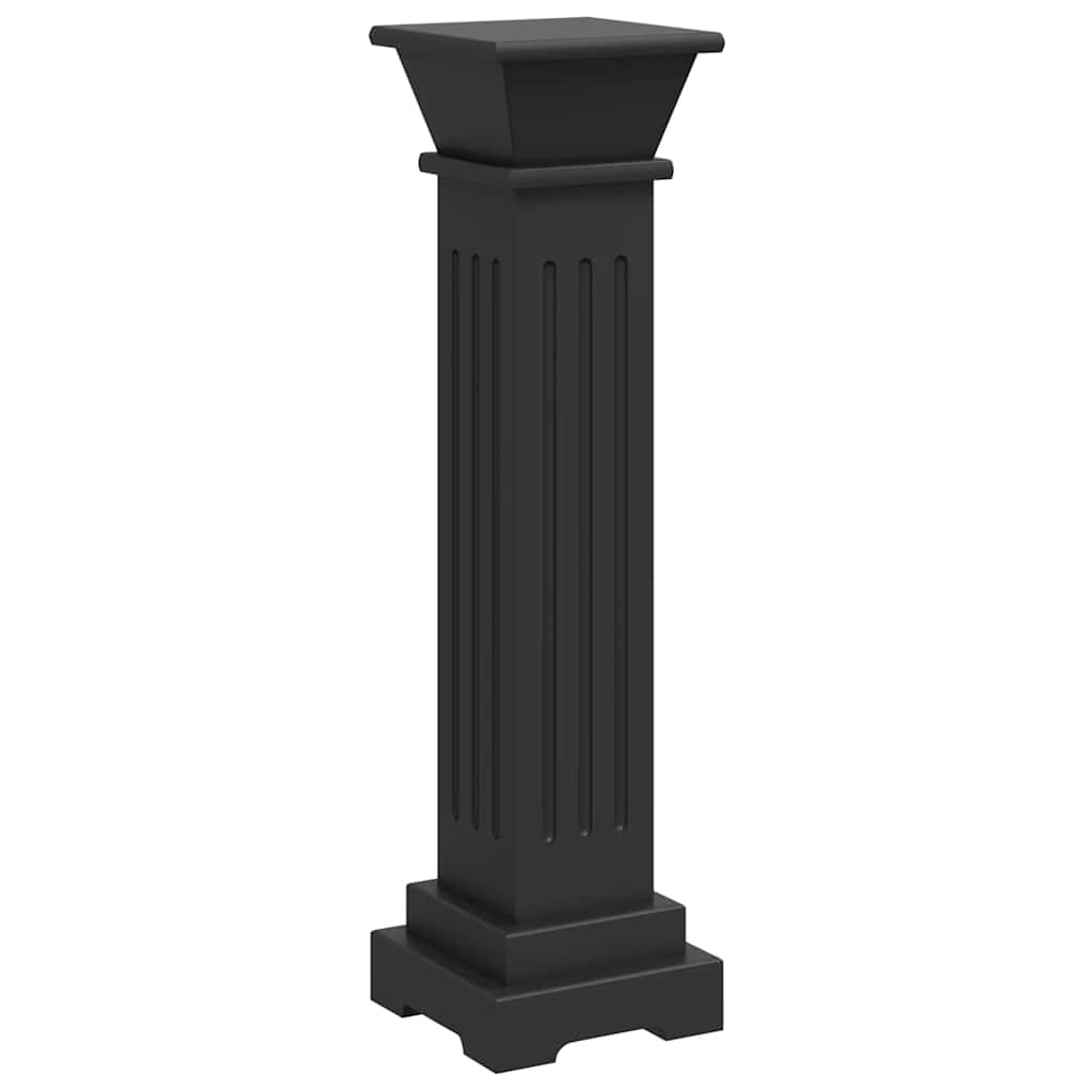 Vidaxl Plant Standard Classic Column Square 17x17x66 CM MDF Negro