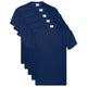 Camicia VidaXL 5 pezzi blu 5xl cotone