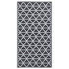 Vidaxl afuera de la alfombra 120x180 cm pp negro