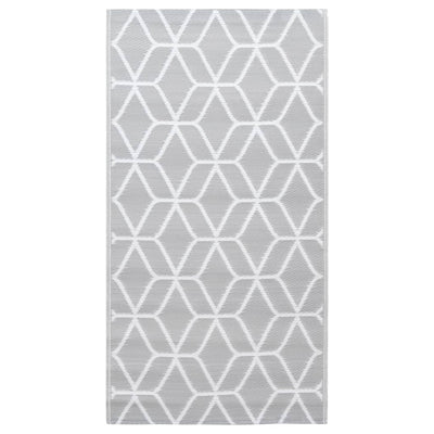 Vidaxl tappeto all'aperto 190x290 cm pp grigio