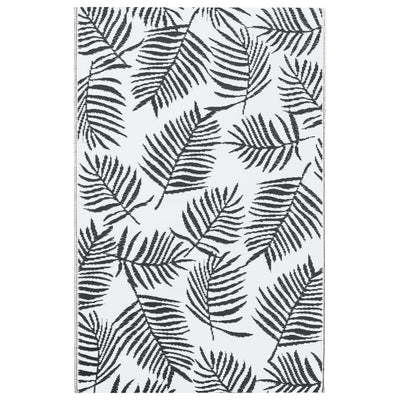 Vidaxl Tappeto esterno 160x230 cm PP bianco e nero
