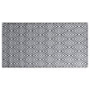 Vidaxl buitenkleed arakil 120x180 cm pp wit en zwart