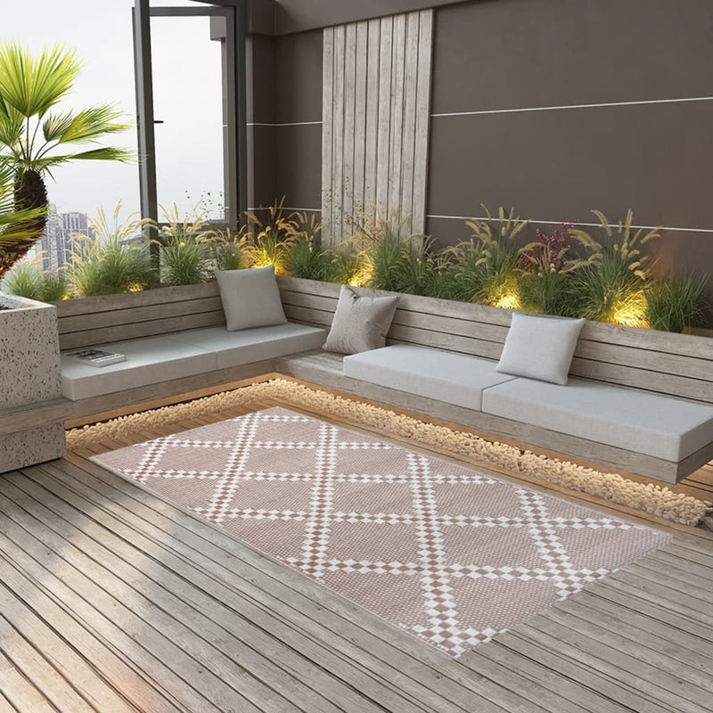 VIDAXL ESTERNO TAPO 160X230 cm PP Brown