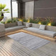 Vidaxl outside rug 80x150 cm pp gray