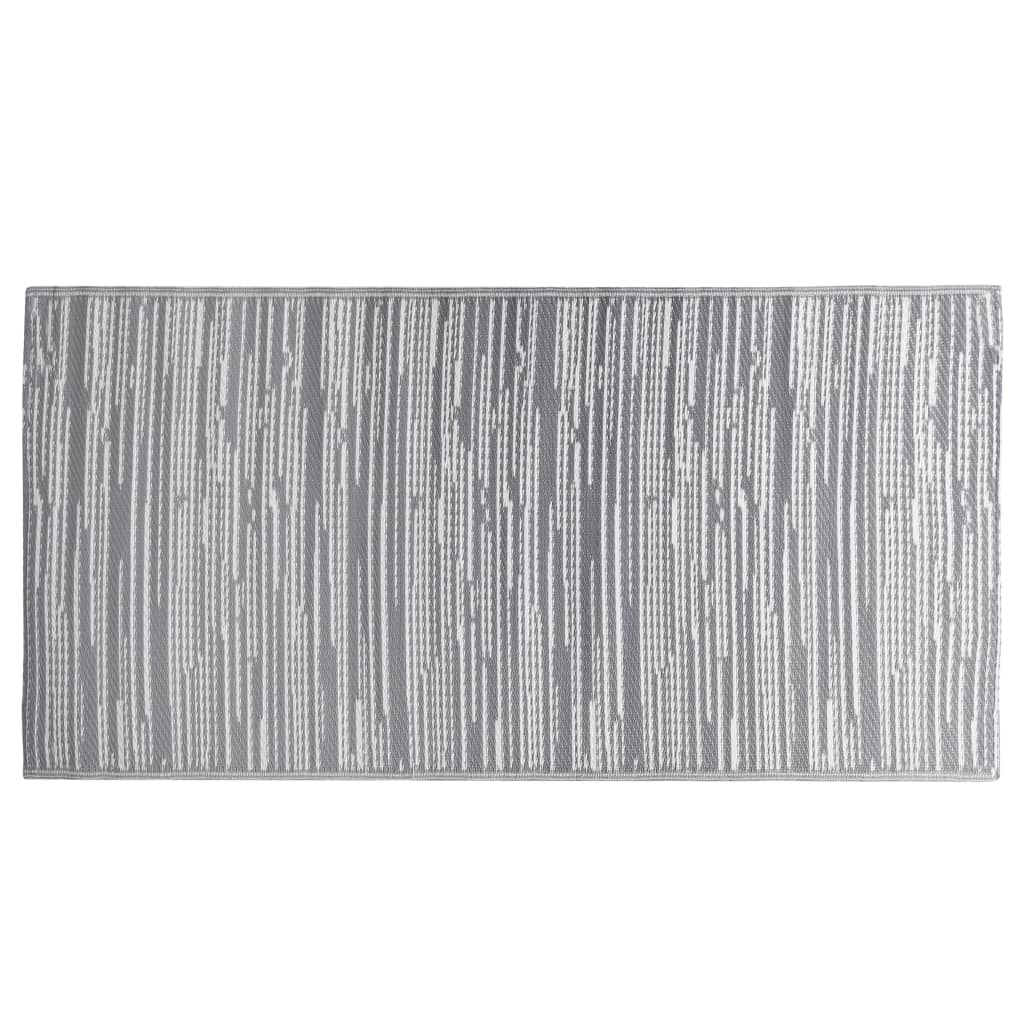 Alfombra al aire libre Vidaxl 190x290 cm PP Gray