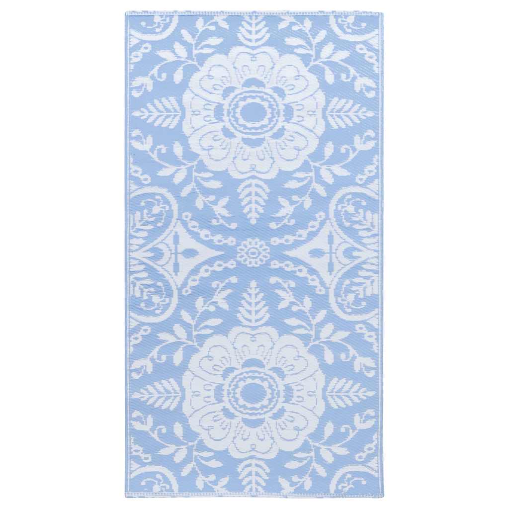 Vidaxl outside rug 80x150 cm pp baby blue