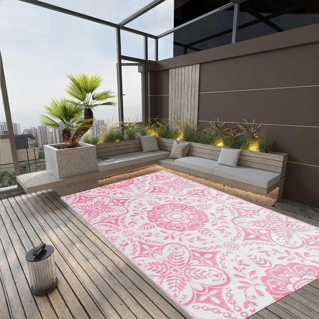 Vidaxl Outside Rug 160x230 cm PP Pink