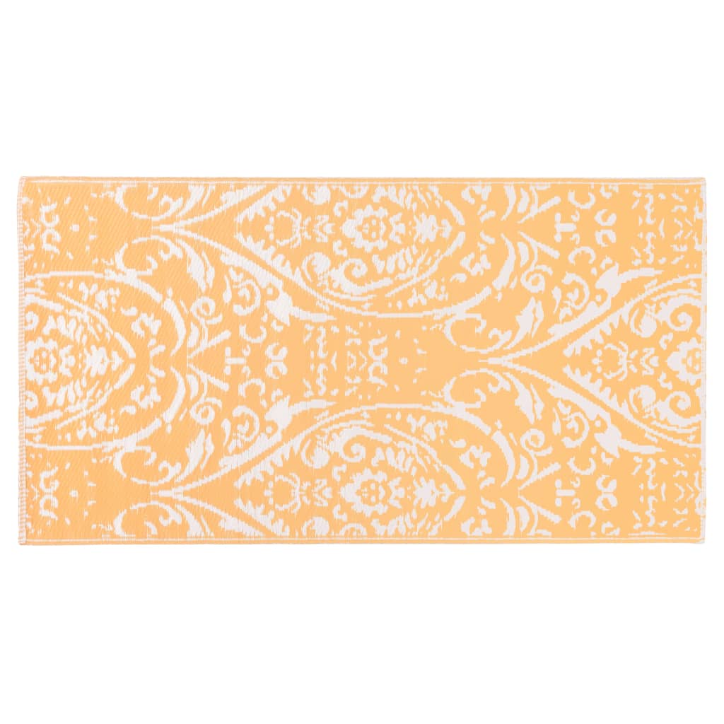 Vidaxl Outside Rug 80x150 cm PP naranja y blanco