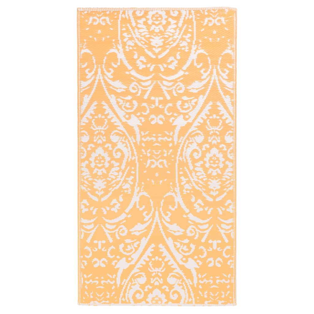 Vidaxl Tappeto esterno 120x180 cm Pp arancione e bianco