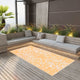VidaXL outside rug 120x180 cm pp orange and white