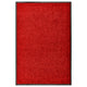 VIDAXL ROORMAT lavabile 60x90 cm rosso