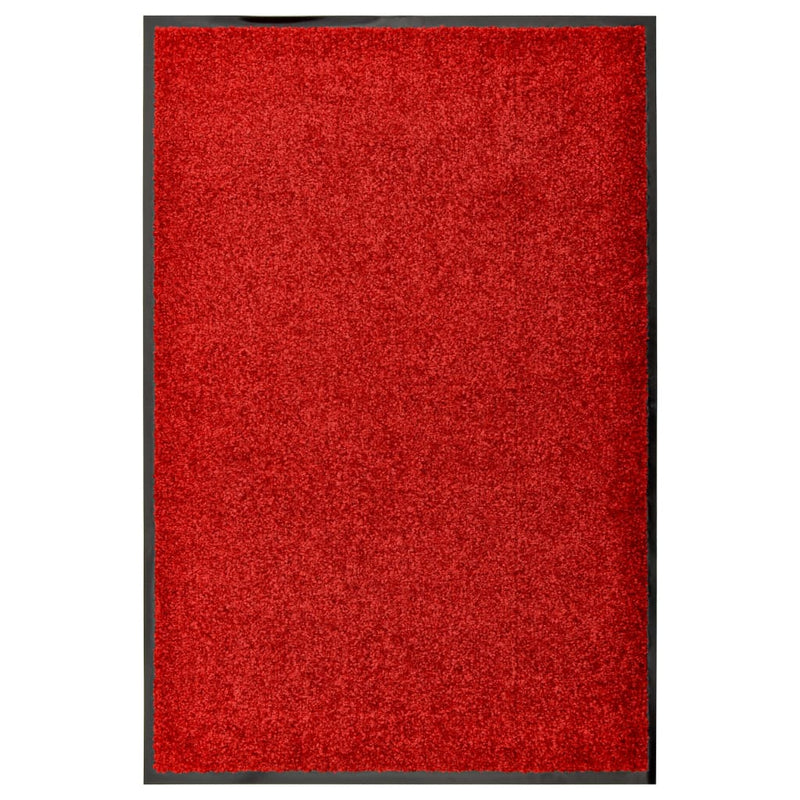VIDAXL ROORMAT lavabile 60x90 cm rosso