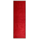 VIDAXL ROORMAT lavabile 60x180 cm rosso