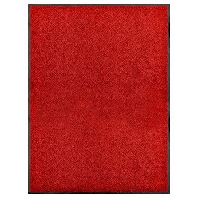 Vidaxl Pakormat lavable 90x120 cm rojo