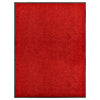 Vidaxl Pakormat lavable 90x120 cm rojo
