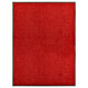 Vidaxl Pakormat lavable 90x120 cm rojo