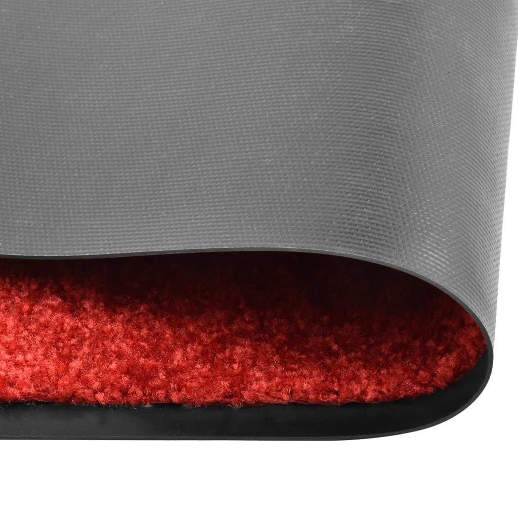 Vidaxl Pakormat lavable 90x120 cm rojo