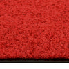 VIDAXL ROORMAT lavabile 90x150 cm rosso