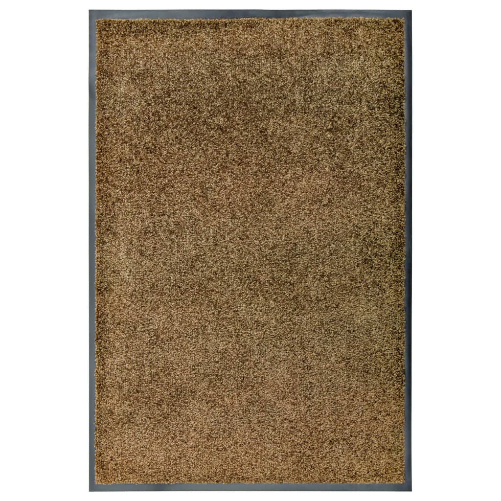 Vidaxl Pakormat lavable 60x90 cm de marrón