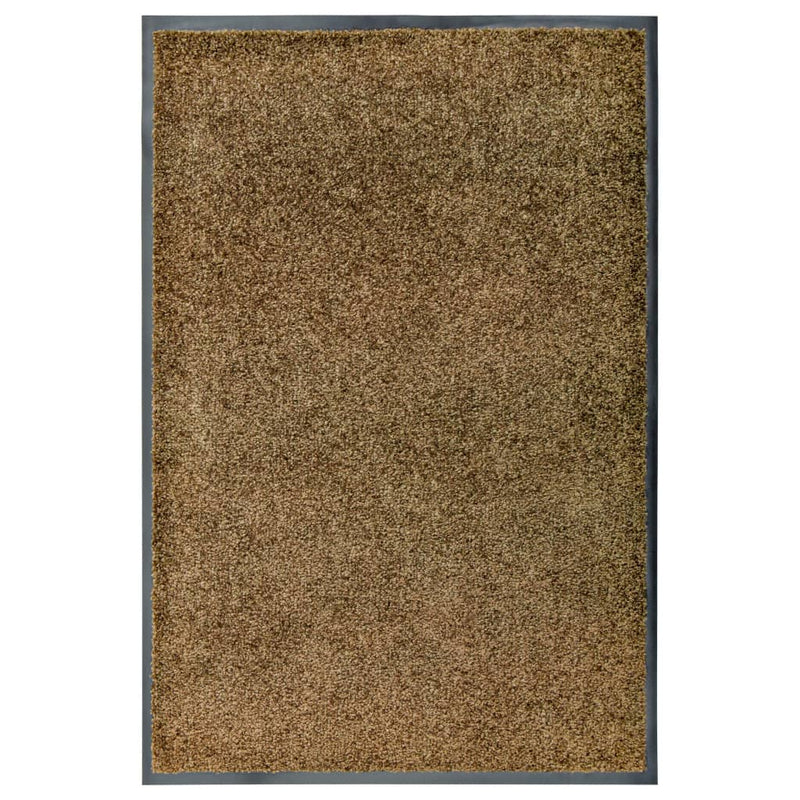Vidaxl Pakormat lavable 60x90 cm de marrón