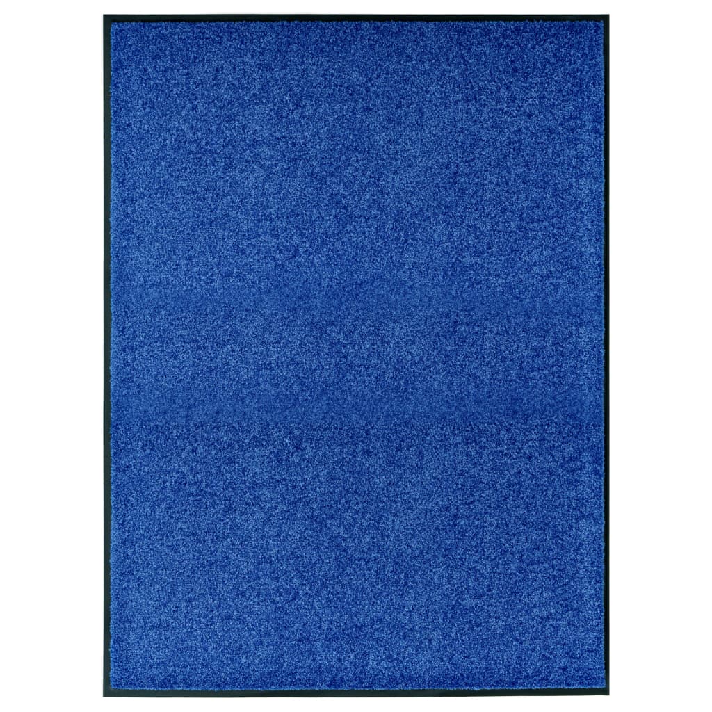 VIDAXL ROORMAT lavabile 90x120 cm blu