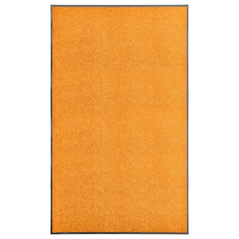 Vidaxl deurmat wasbaar 90x150 cm oranje