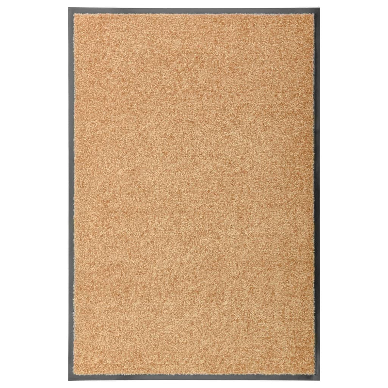 Vidaxl deurmat wasbaar 60x90 cm crème